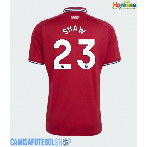 Camisa de time de futebol Manchester United Luke Shaw #23 Replicas 1º Equipamento 2026-27 Manga Curta